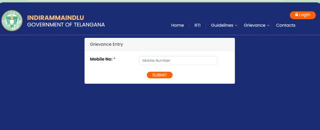 Indiramma Housing Scheme Complaint Online